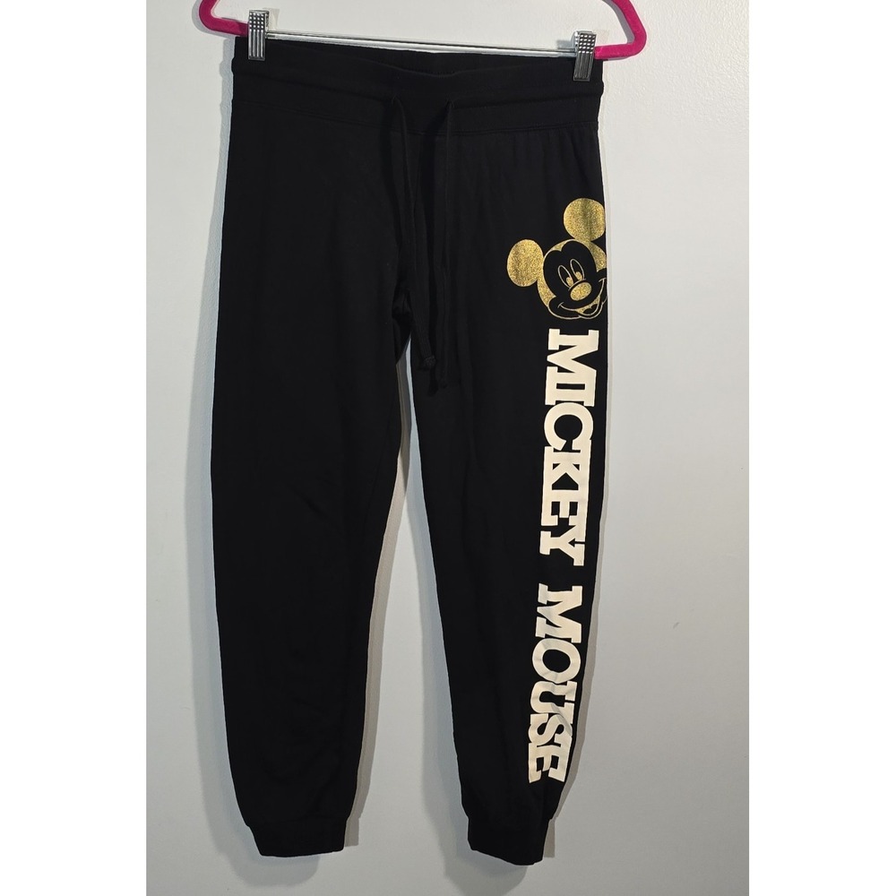 Disney Black and Gold Mickey Mouse Sweatpants